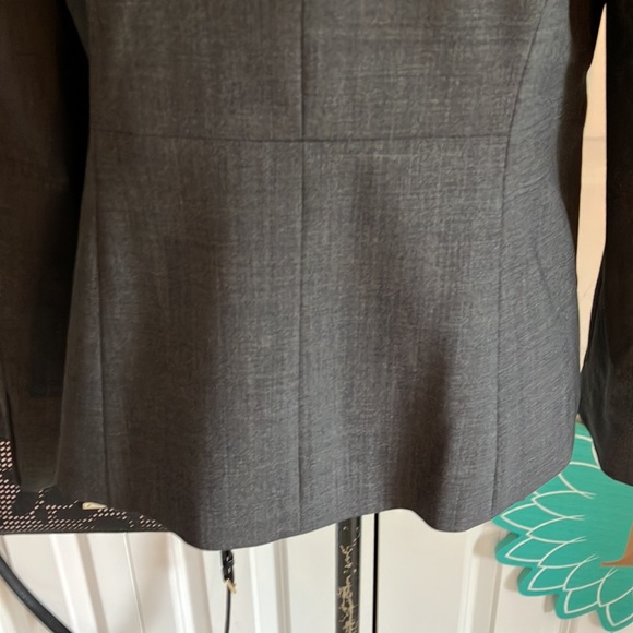 Just listed💋 classic black gray w/ light white line throughout 2 button blazer - Picture 6 of 16